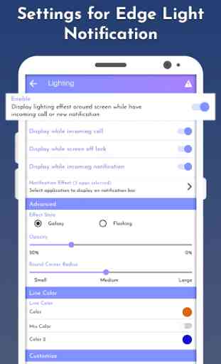 Edge Lighting & Edge Screen for Galaxy 4