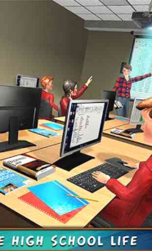 ensino médio simulador menina jogo virtual 3D vida 4