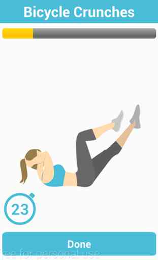 Exercícios abdominais e pernas 2