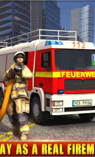 Firefighter Simulator 2018: Real Firefighting Game 4