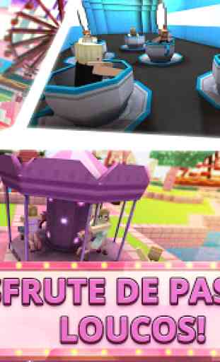 Girls Theme Park Craft: Parque de Diversões 3D 2