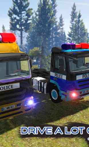 NOS polícia rebocar caminhão transporte simulador 4