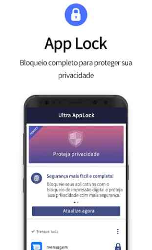 O Ultra AppLock protege sua privacidade. 1
