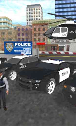 Polícia e Car Game Simulator 3D 3