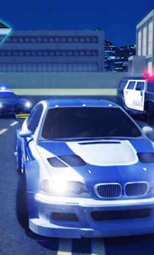 Rodovia Polícia correr atrás Alta velocidade Carro 3