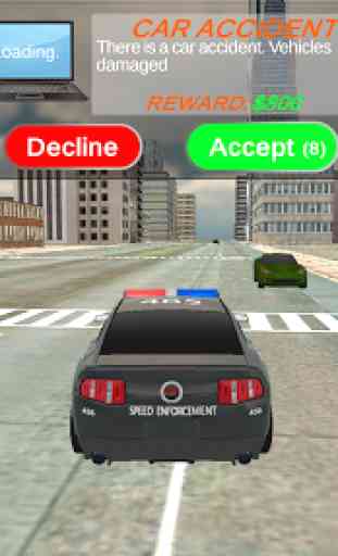 Simulador de carro de polícia policial perseguição 4