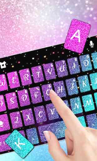 Tema Keyboard Colorful 3d Galaxy 2
