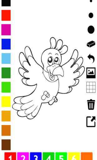 Ativos! Livro Para Colorir de Aves Para Crianças: Imagens Como Pingüim, Pato, Coruja, Flamingo e Papagaio 3