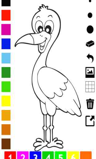 Ativos! Livro Para Colorir de Aves Para Crianças: Imagens Como Pingüim, Pato, Coruja, Flamingo e Papagaio 4