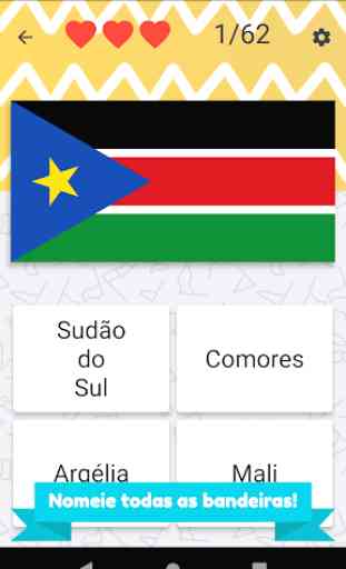 Africa países Quiz - bandeiras, mapas e capitais 2