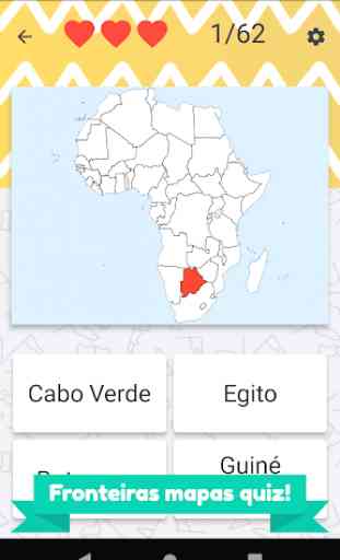 Africa países Quiz - bandeiras, mapas e capitais 4