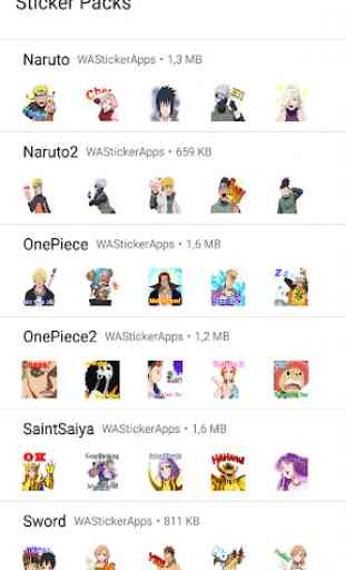 Anime Sticker WhatsApp - 1000+ Anime WAStickerApps 3
