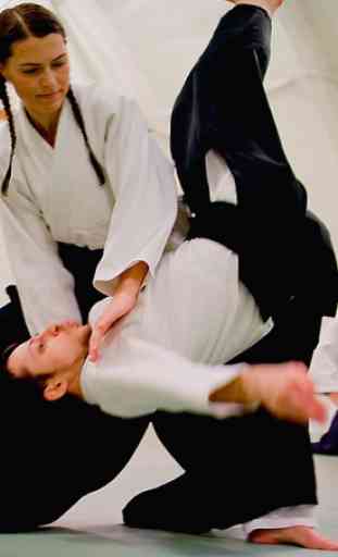 Aprenda aikido e autodefesa. Artes marciais 1