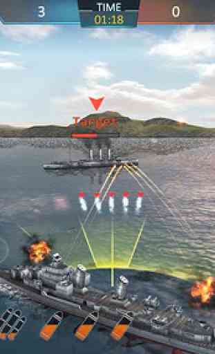 Ataque de Navio de Guerra 3D 2