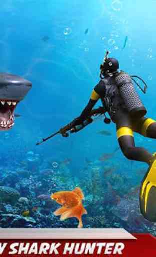 ataque de tubarão irritado: jogos de caça tubarão 1