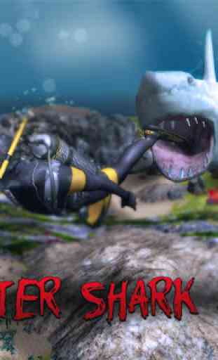 Ataque de tubarão selvagem 3D 1