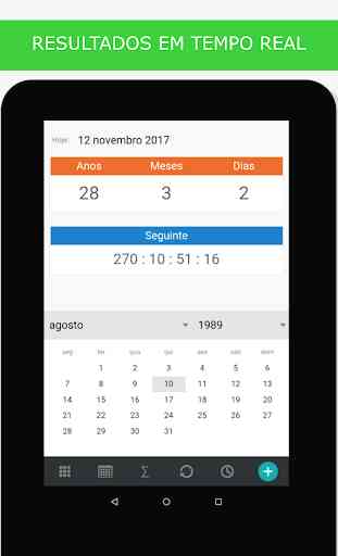 Calculadora de idade - Aniversário - Data e idade 2
