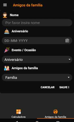 Calculadora de idade - lembrete de aniversário 4