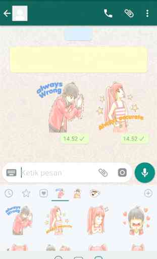 Couple Anime Stickers For WhatsApp 2
