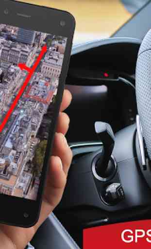 GPS ao vivo Mapa direção vista da rua &velocímetro 3