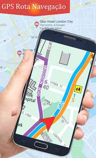 GPS ao vivo Mapa direção vista da rua &velocímetro 4