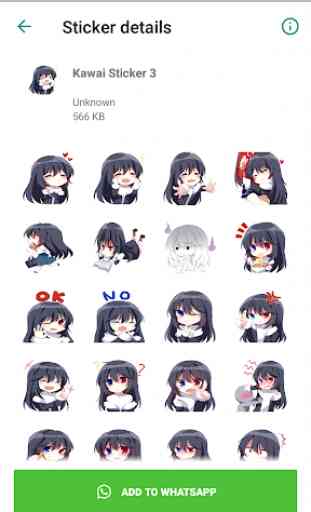 Kawaii Anime Stickers  for WhatsApp 4