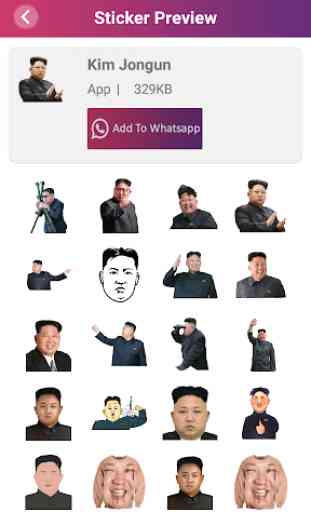 Kim Jong-un Stickers For Whatsapp 2