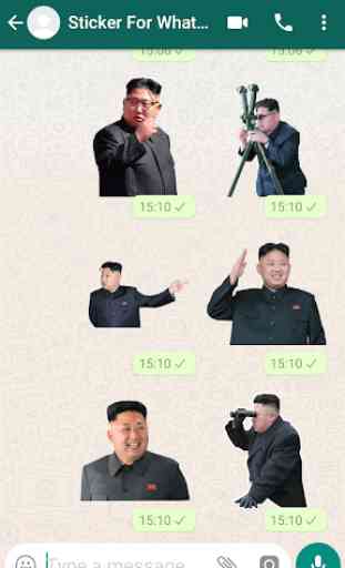 Kim Jong-un Stickers For Whatsapp 4