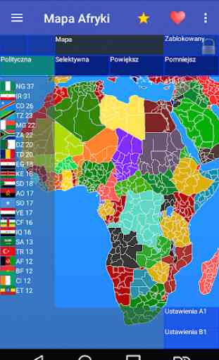 Mapa Afryki Free 1