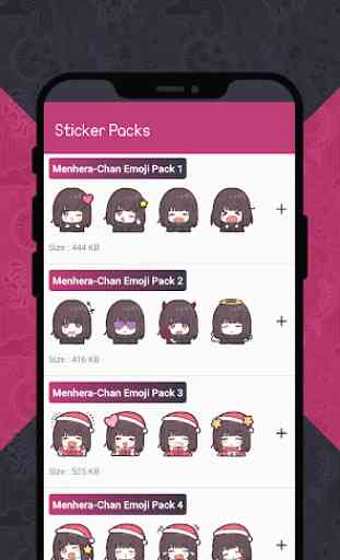 Menhera-chan Stickers for WhatsApp (WAStickerApps) 1
