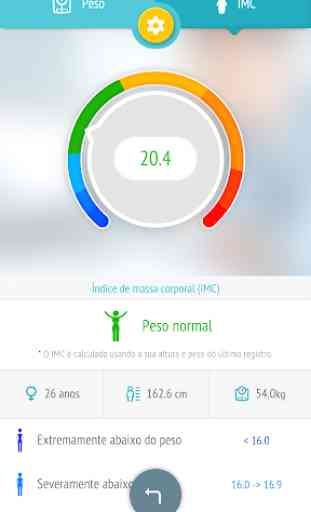 Monitor de perda de peso - IMC 2