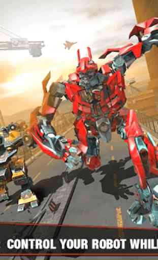 Multi Robot Transform Battle: Jogos de jato de ar 2