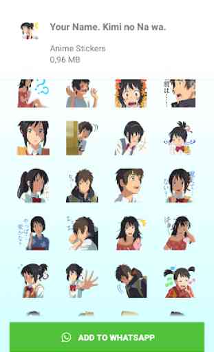 New Anime Stickers ! WAStickerApps for Whatsapp 4