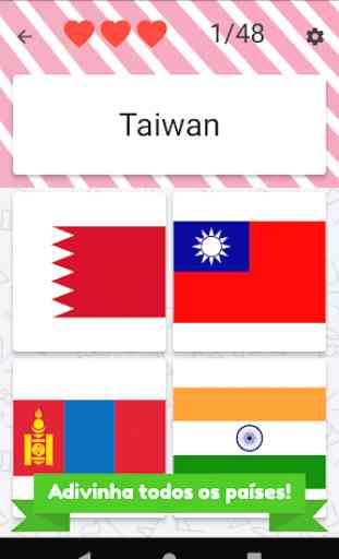 Países da Ásia e Oriente Médio - quiz de bandeiras 3