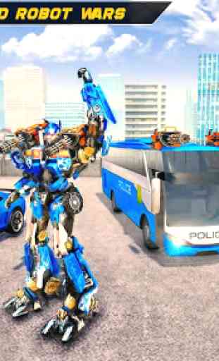 Robô de ônibus da polícia transformar guerras 4