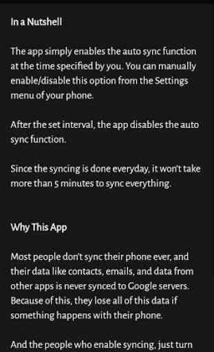 Schedule Auto Sync and Save Battery 4
