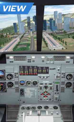 Simulador piloto de voo de avião 1