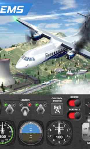 Simulador piloto de voo de avião 4