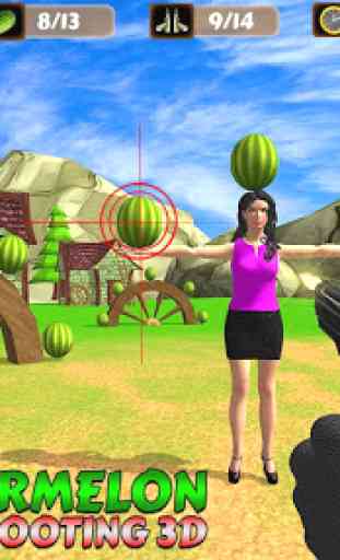 tiro de alvo de apple: jogo de tiro de melancia 3D 2