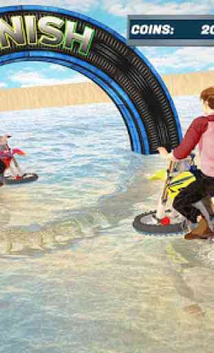 agua Surfista Bicicleta de praia Acrobacias Corrid 1