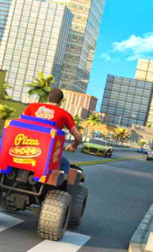ATV pizza Bicicleta Cavaleiro Entrega Garoto 2