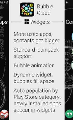 Bubble Cloud Widgets + Folders for phones/tablets 1