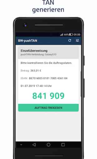 BW-pushTAN für mobiles Banking 4