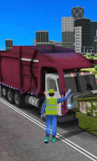 cidade vôo lixo caminhão dirigindo simulador jogos 3