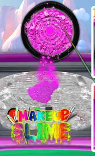 DIY Maquiagem Slime Maker! Simulações Super Slime 4