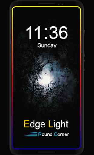 Edge lighting Notification : Rounded Corners App 1