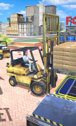 Entrega caminhão simulador 2017: 3D empilhadeira 2