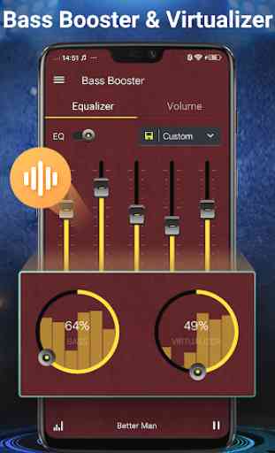 Equalizador - Volume & amplificador de graves 4