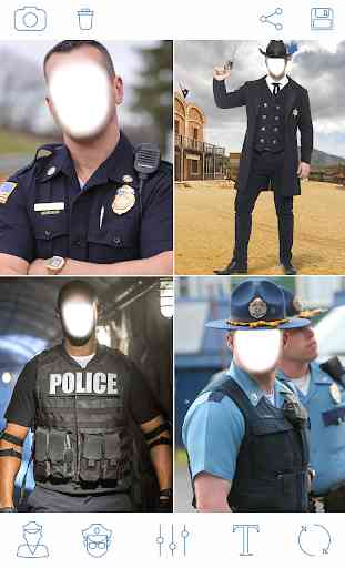 Foto do traje da polícia Police Costume Photo 1