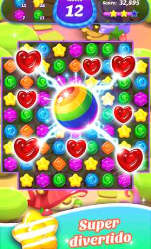 Gummy Candy Blast - Jogo de Puzzle Match 3 grátis 1